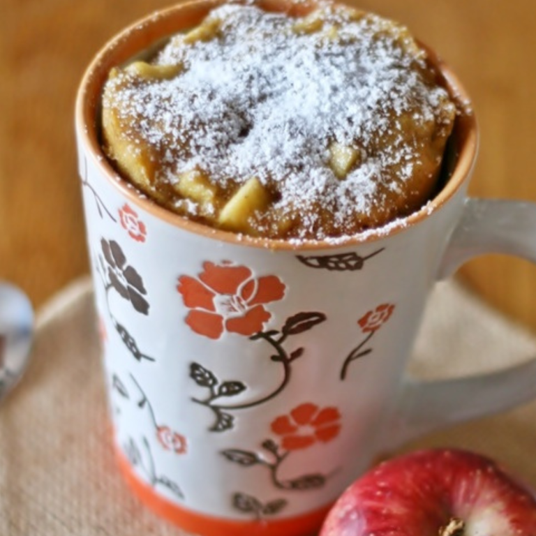 Mug cake mela e cannella